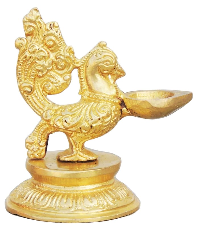 Unique Brass Peacock Diya for Pooja and Gifting