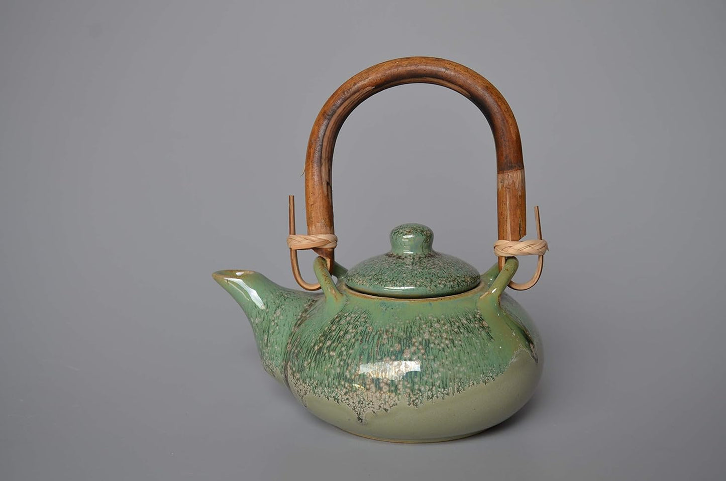 Ceramic Tableware Serving Tea/Coffee Set Sugar Pot Tea Pot & Milk Pot (620ml Green) - ArtyCraftz