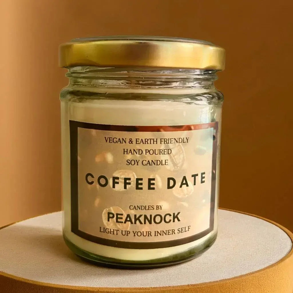 Coffee Beans Scented Jar Candle - ArtyCraftz