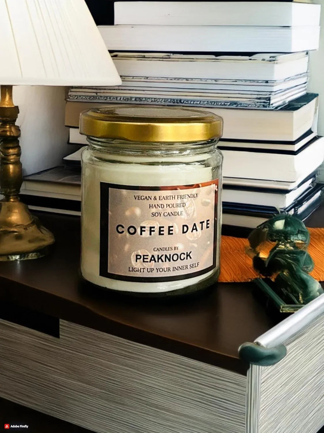Coffee Beans Scented Jar Candle - ArtyCraftz