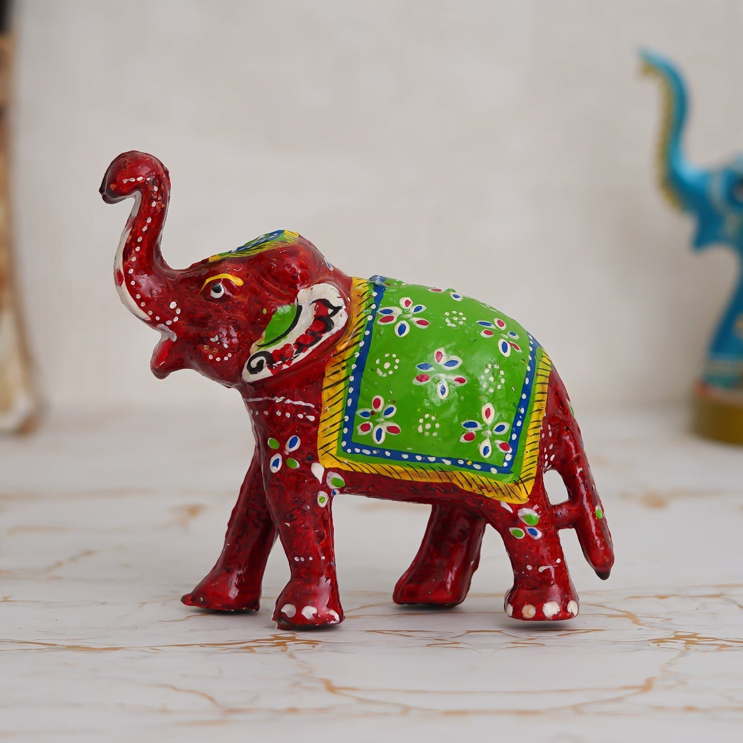 Decorative Elephant Showpiece Animal Figurines - Multicolor - ArtyCraftz