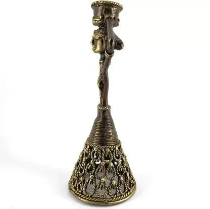 Dhokra Craft Tribal Lady Candle Holder - ArtyCraftz