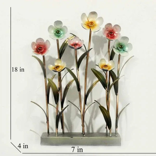 Beautiful Handmade Metal Flower Table Decor
