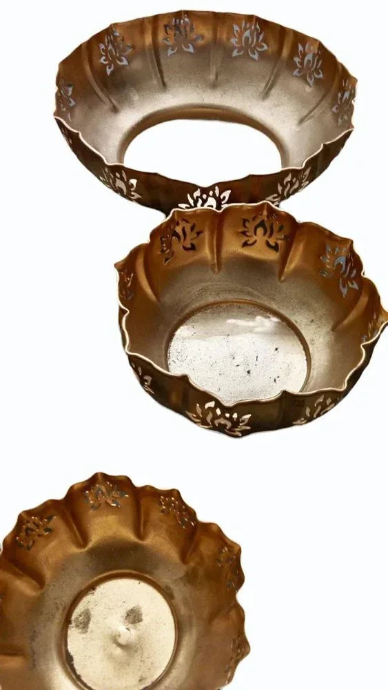 Elegant and Traditional Golden Lotus Urli - ArtyCraftz
