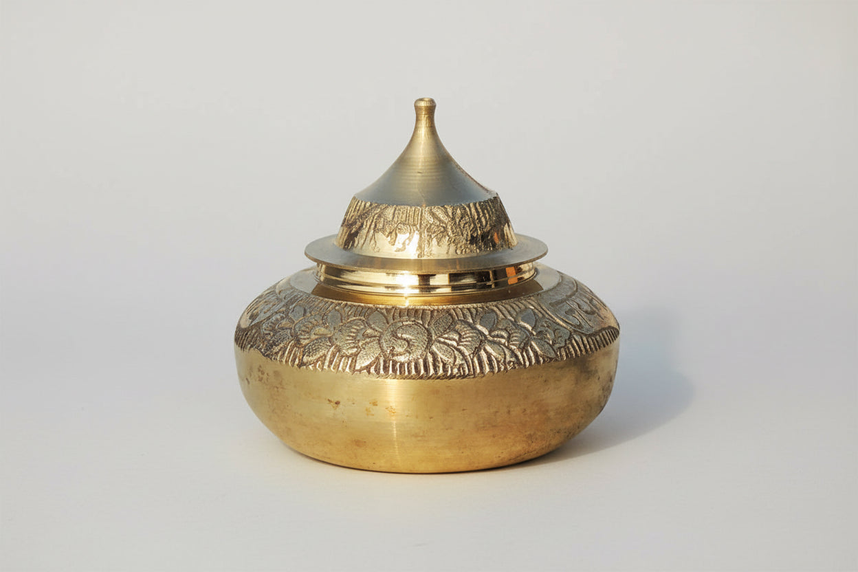 Luxury Brass Sindur Box-ArtyCraftz.com