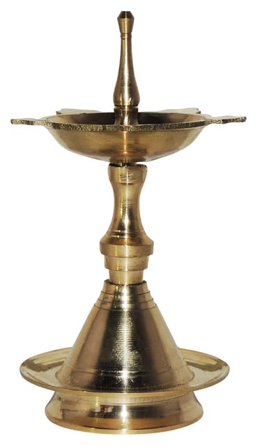 Mini Brass Kuthu Vilakku Deepam – Traditional Pooja Oil Lamp