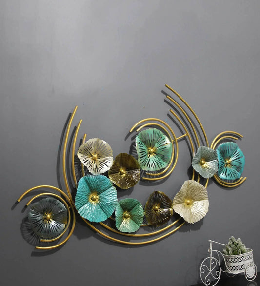 Large Abstract Metal Floral Wall Art - ArtyCraftz.com