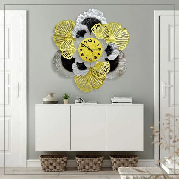 Flower of Happiness Metal Clock - ArtyCraftz