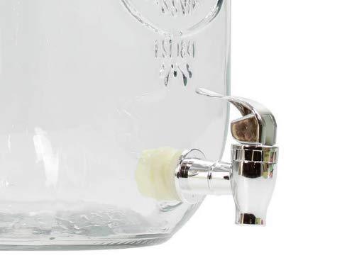 Glass Beverage Dispenser With Stand - ArtyCraftz