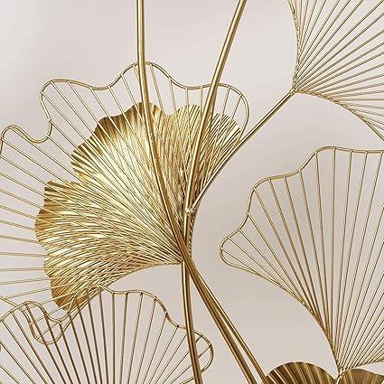 Golden Metallic Furrow Vertical Wall Art for Home Decor - ArtyCraftz
