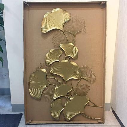 Golden Metallic Furrow Vertical Wall Art for Home Decor - ArtyCraftz