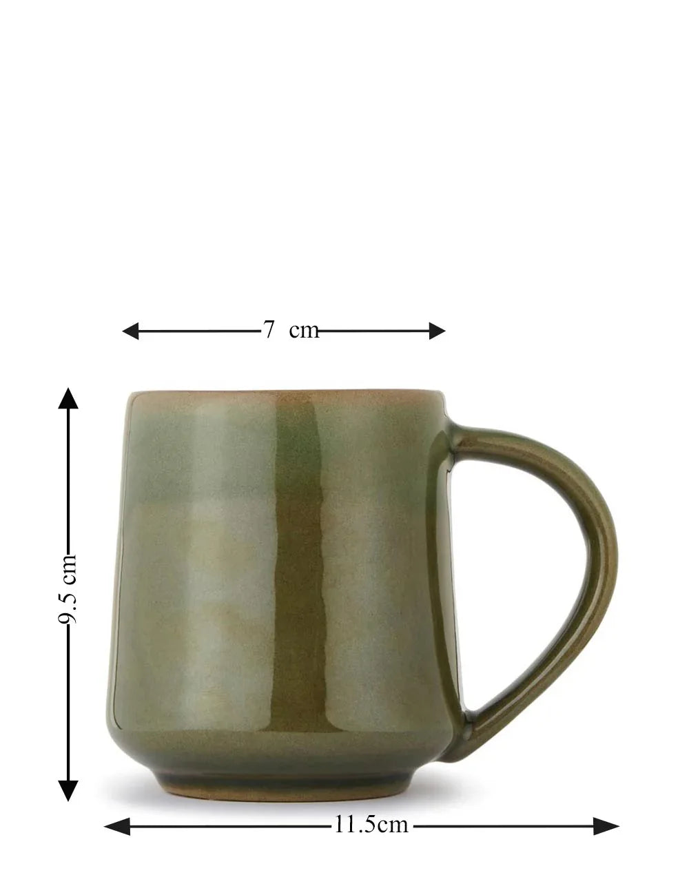 Green Aavegh Ceramic Mug - ArtyCraftz
