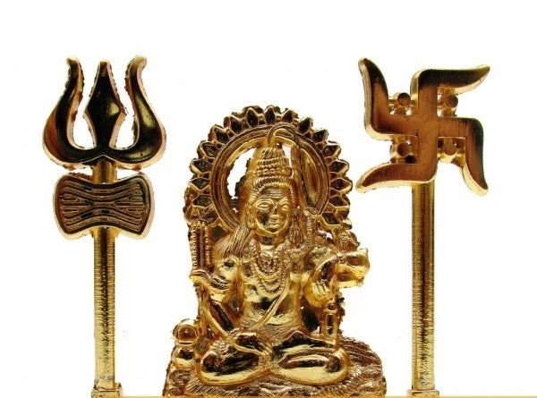 Handcrafted Aluminium Shiv Shakti for Home Decor - ArtyCraftz