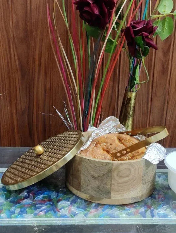 Handcrafted Chapati Box 10*5 Inches - ArtyCraftz