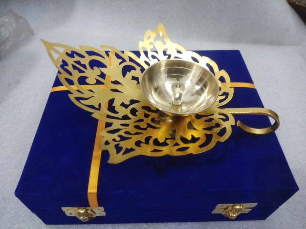 Handcrafted Lotus Shape T - Light Holder for Diwali Festive Home Decoration - ArtyCraftz