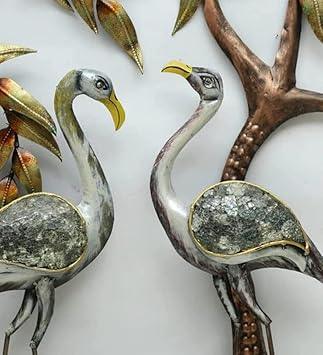 Handcrafted Metal 4 Crane Wall Decor - ArtyCraftz