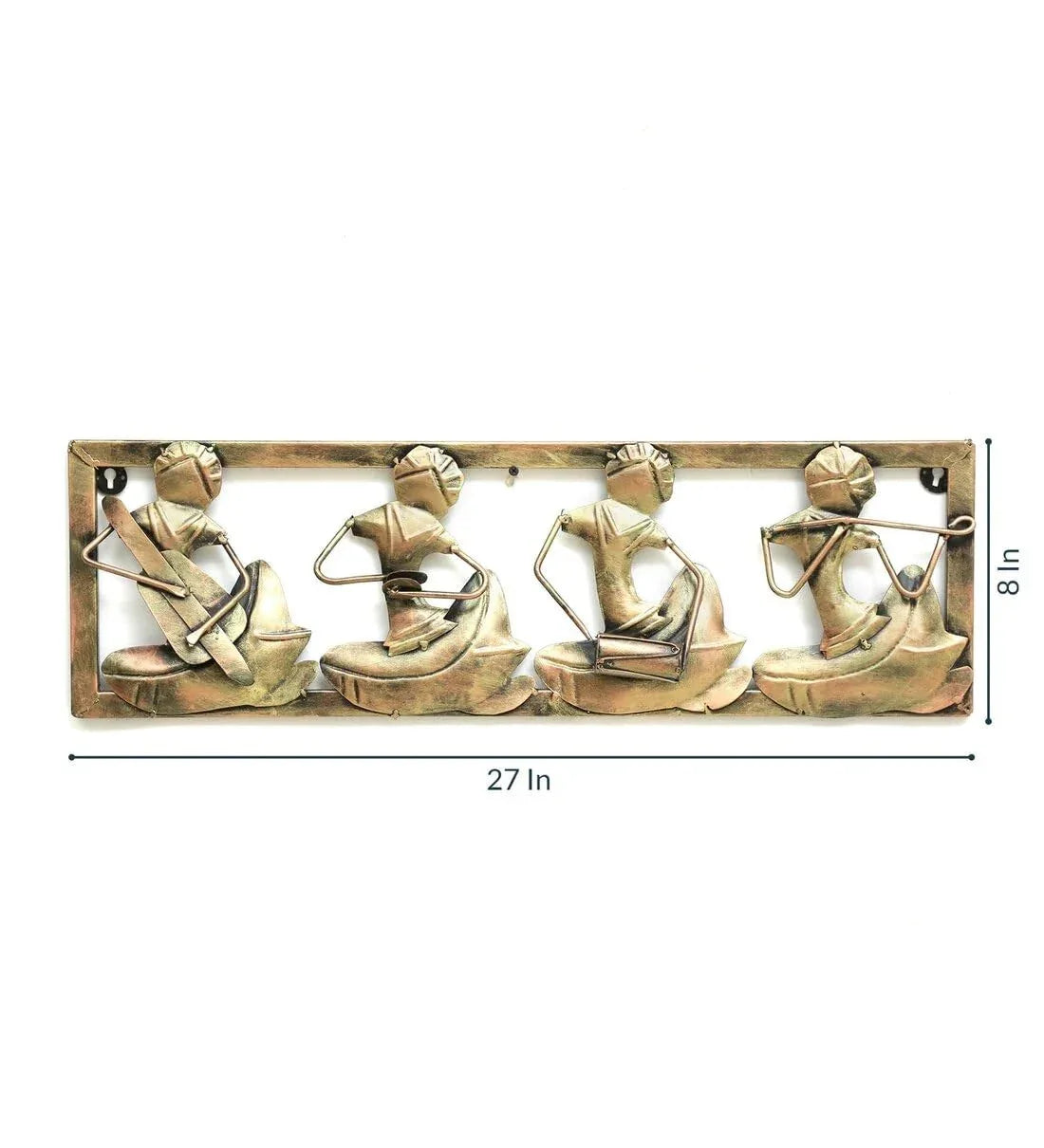 Handcrafted Metal 4 Musicians Wall Decor - ArtyCraftz