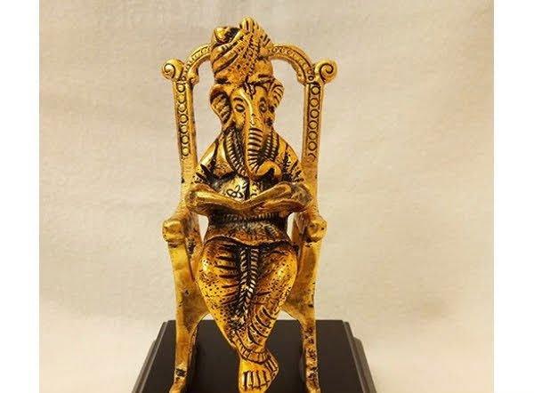 Handcrafted Metal Lord Ganesha for Home Decor - ArtyCraftz