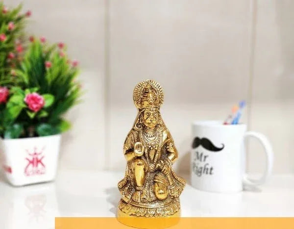 Handcrafted Metal Lord Hanuman for Home Decor - ArtyCraftz