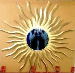 Handcrafted Metal Sun Burst Mirror for Wall Decor 24 Inches - ArtyCraftz