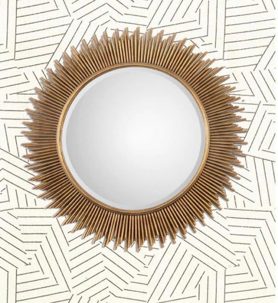 Handcrafted Metal Sun Burst Mirror for Wall Decor - ArtyCraftz