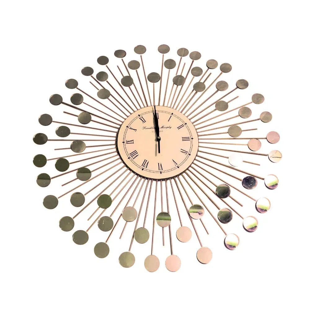 Handcrafted Metal Wall Clock 24 Inches - ArtyCraftz