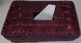 Handcrafted Palm Leaves Tissue Box 7L*4W*2H Brown Color - ArtyCraftz