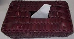 Handcrafted Palm Leaves Tissue Box 7L*4W*2H Brown Color - ArtyCraftz