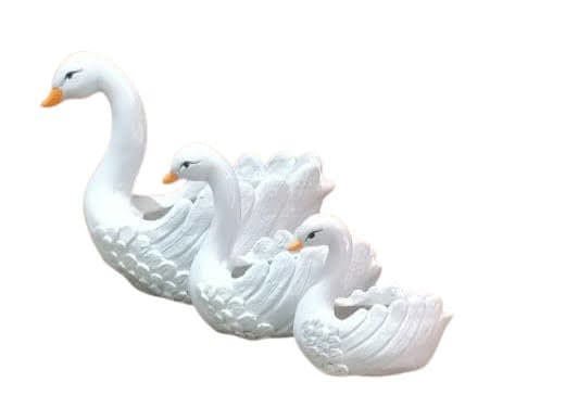 Handcrafted Polyresin Duck Set of 3 - ArtyCraftz