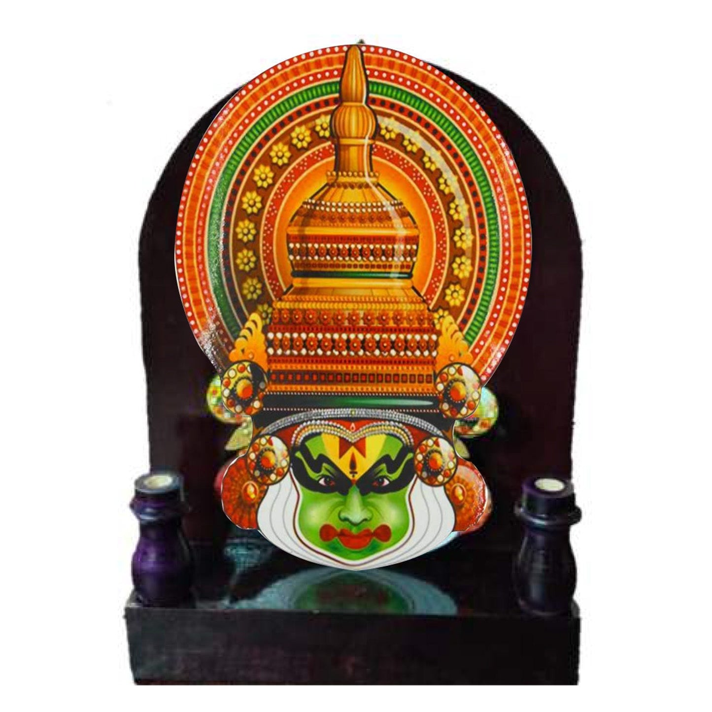 Handcrafted Printed Kathakali Penstand with Arch - ArtyCraftz