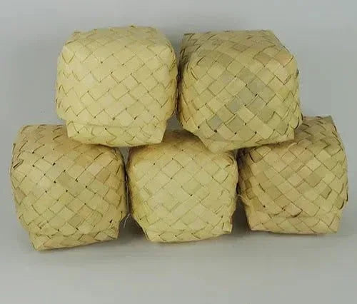 Handcrafted Traditional Palm Leaf Mittai Box (5 pieces) - ArtyCraftz