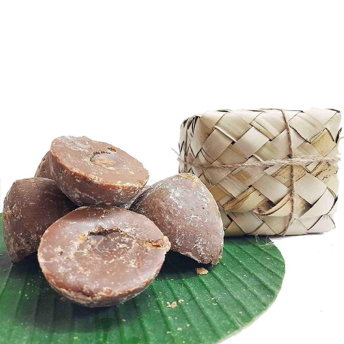 Handcrafted Traditional Palm Leaf Mittai Box (5 pieces) - ArtyCraftz