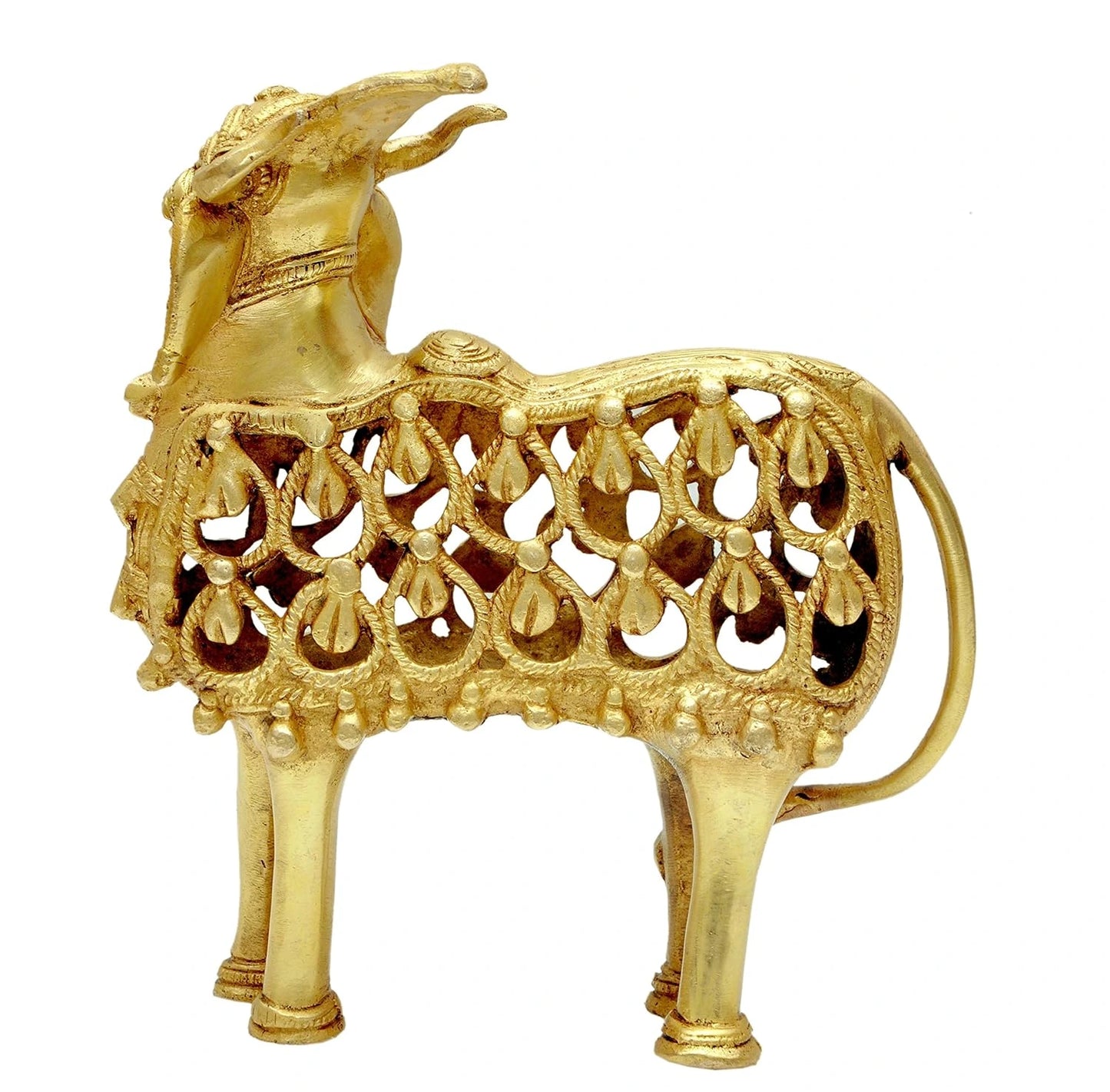 Handicrafted Brass Nandi, Dhokra Jali Work - ArtyCraftz.com