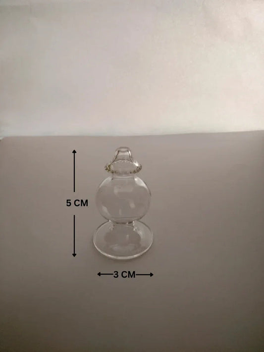 Borosilicate Glass Aarti Pooja Thali