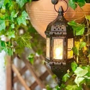 Handmade Moroccan Tonal Glass Tea Light Lanterns Egyptian Chandelier for Home Decor and Gifting 18 Inches - ArtyCraftz