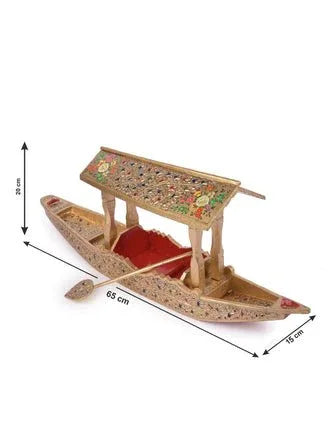 Handmade Paper Mache Kashmiri Shikara Showpiece - ArtyCraftz