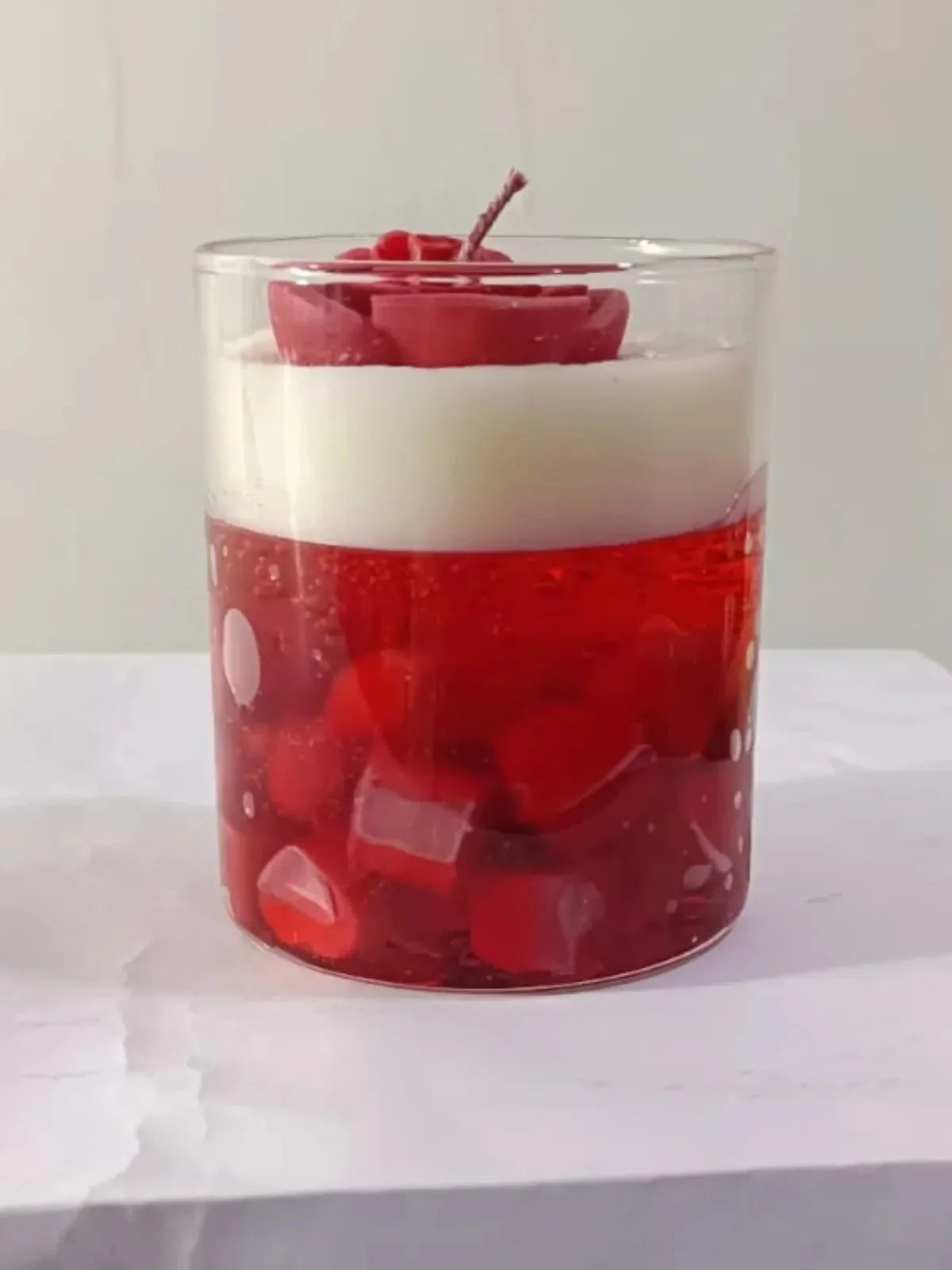 Heart Rose Iced Scented Candle - ArtyCraftz