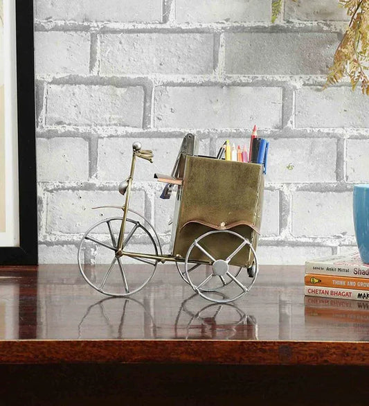 Metal Bicycle Pen Pencil Stand
