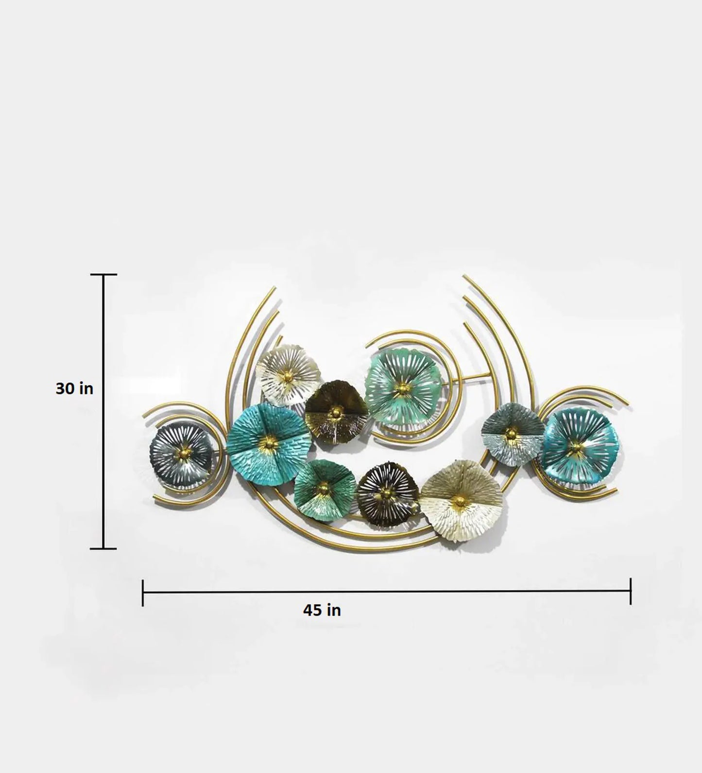 Large Abstract Metal Floral Wall Art - ArtyCraftz.com