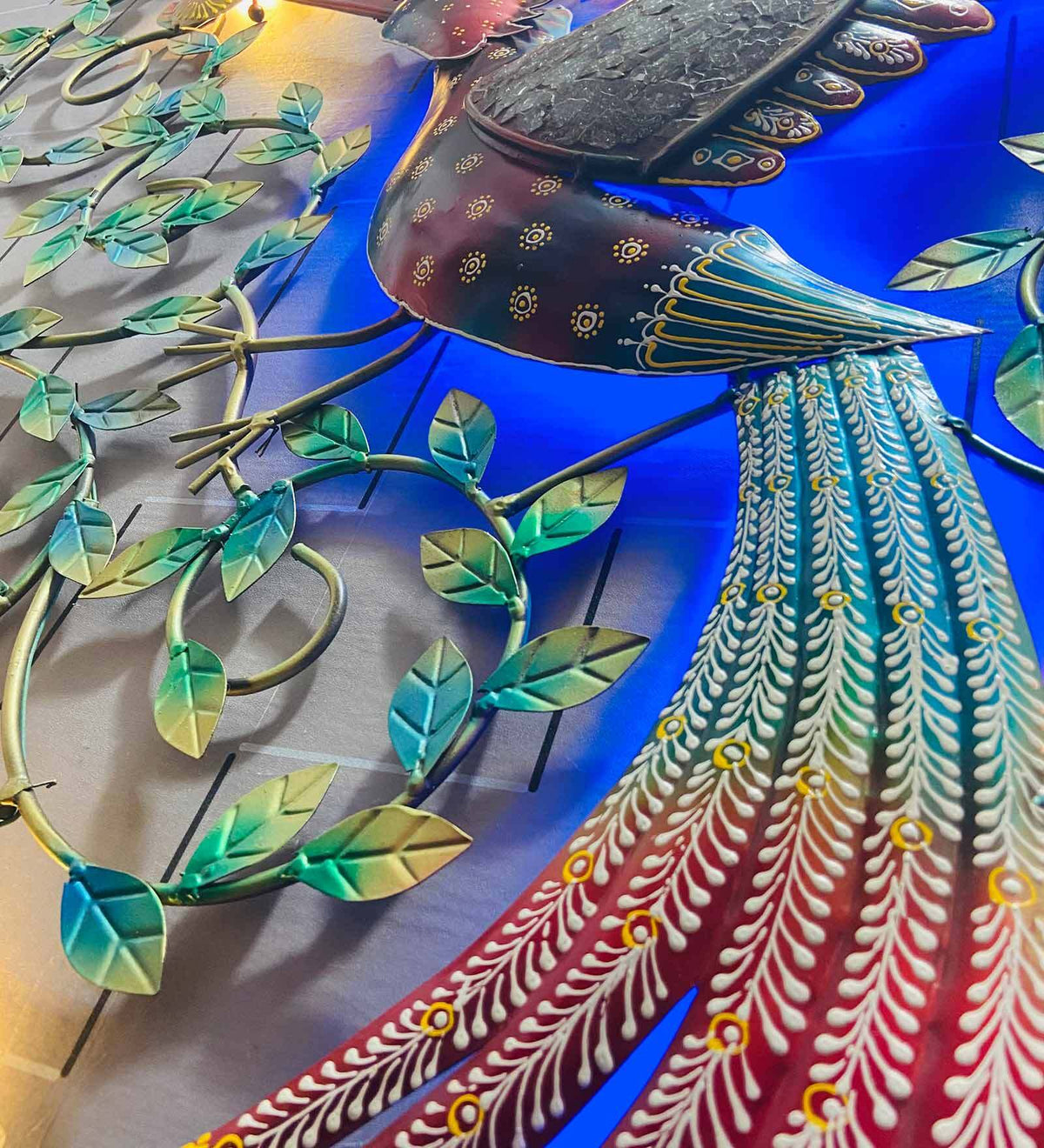 Colourful Metal Humming Bird Wall Decor