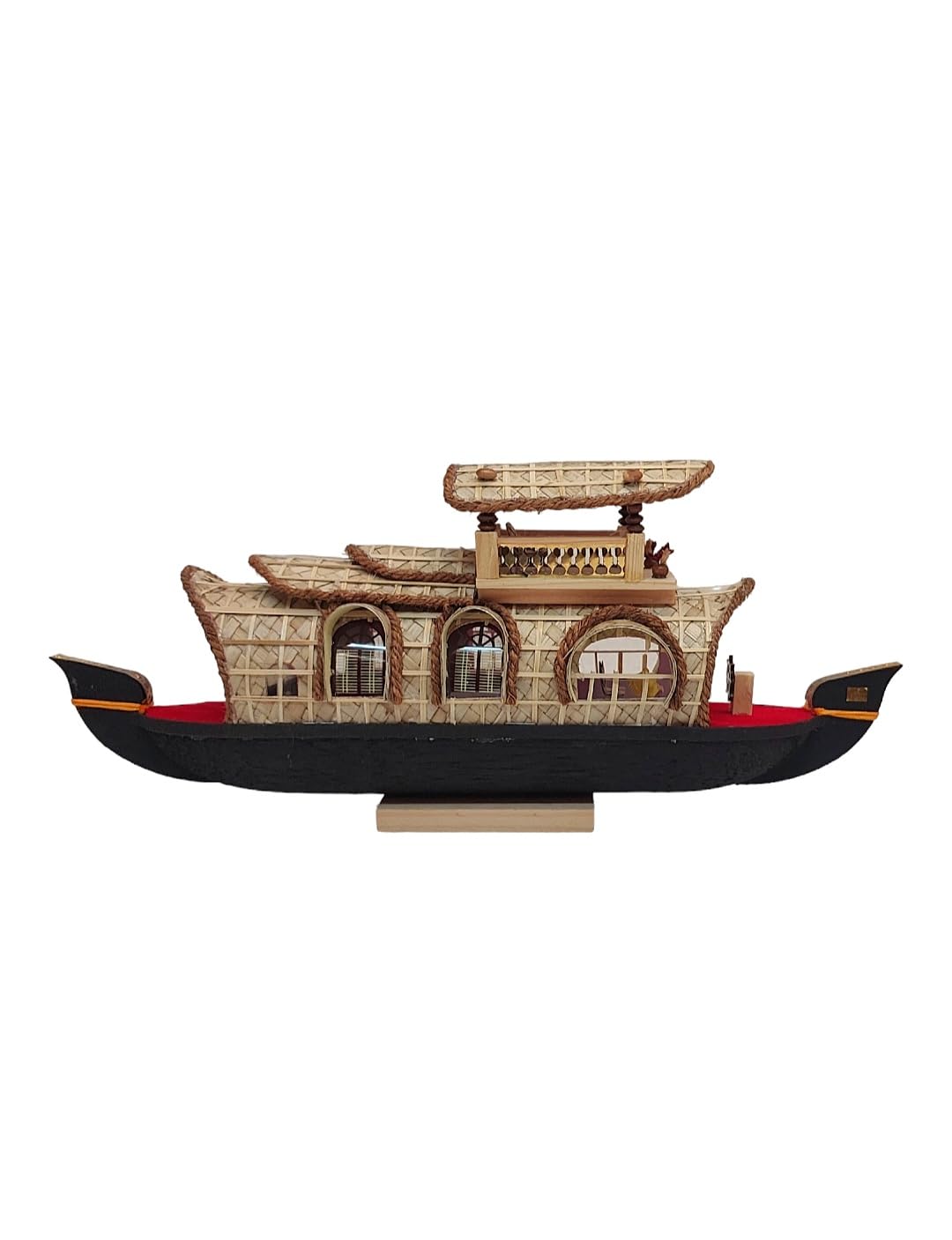 Kerala Kettuvallam Houseboat with 3 Windows Showpiece - ArtyCraftz