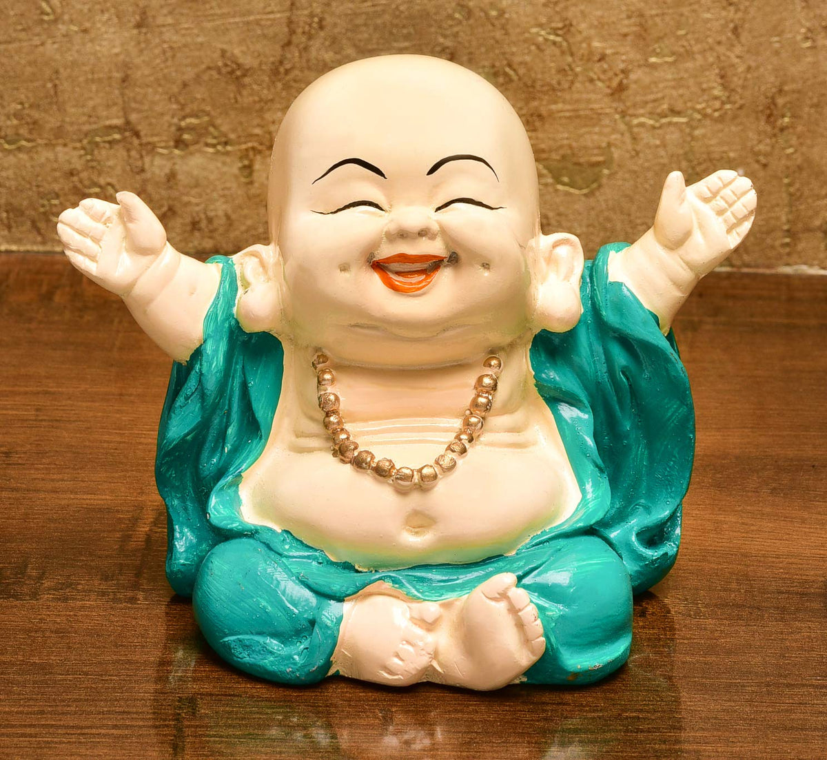 Laughing Buddha Monk Idol - ArtyCraftz