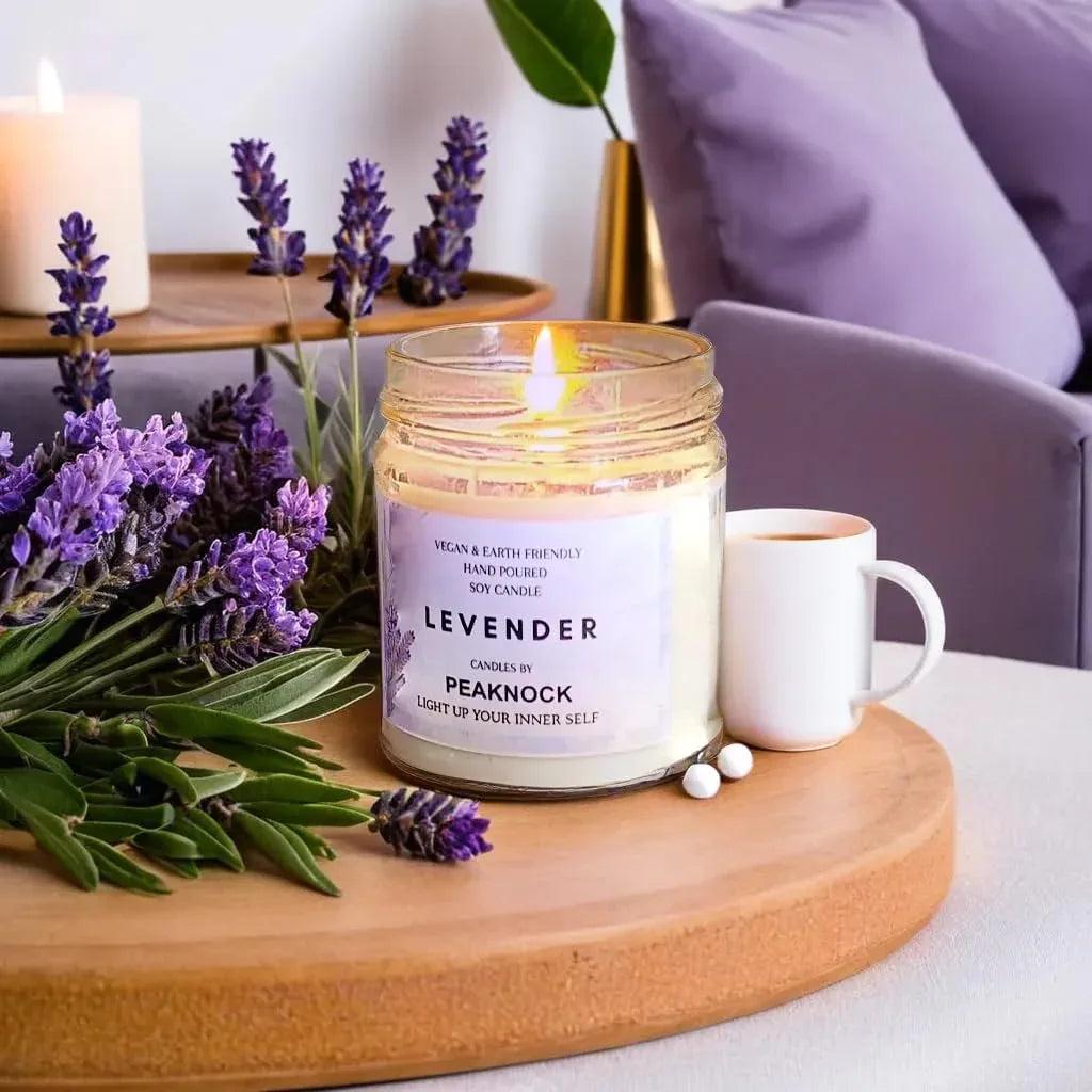 Lavender Scented Jar Candle - ArtyCraftz