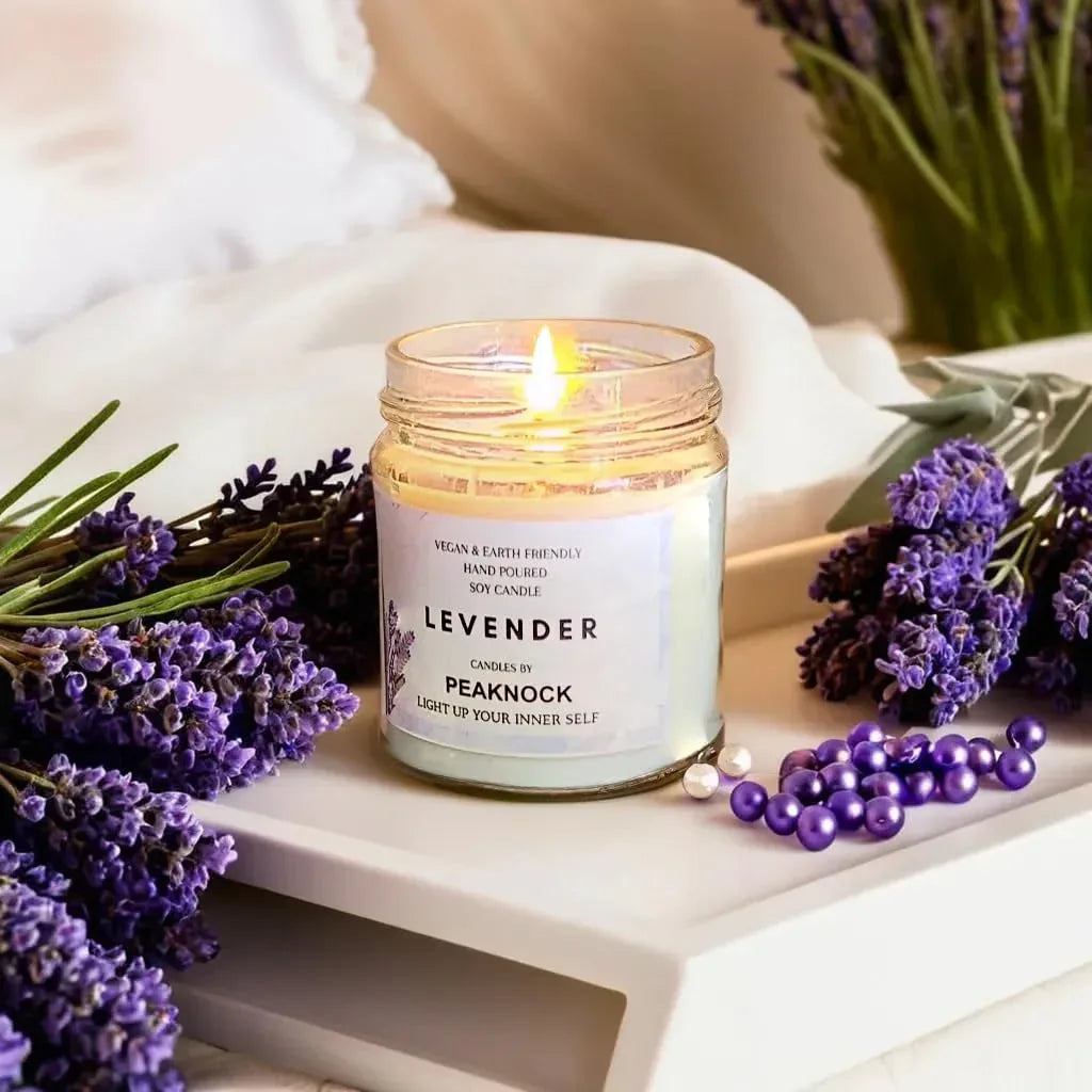 Lavender Scented Jar Candle - ArtyCraftz
