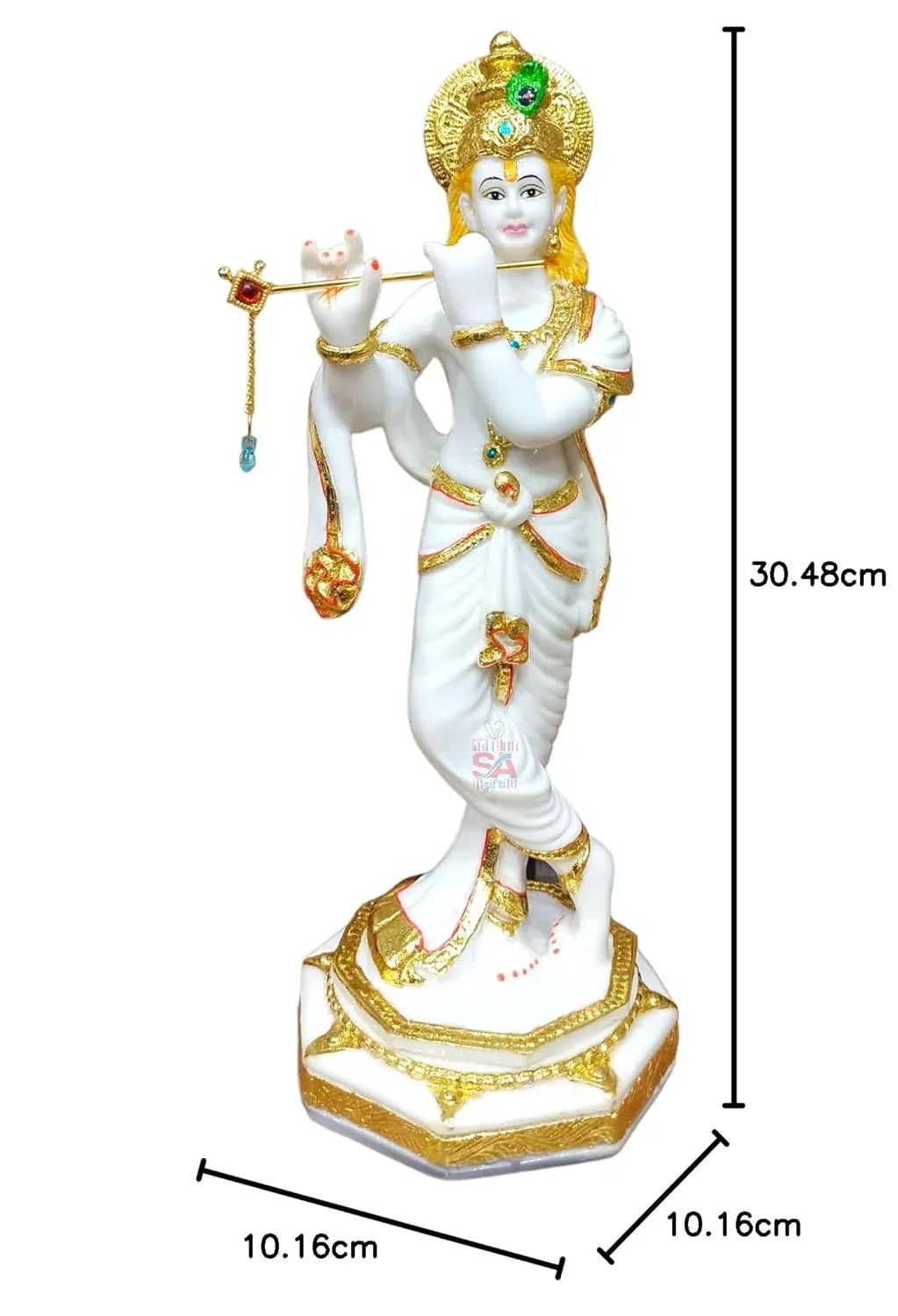 Lord Krishna Sculpture Idol - ArtyCraftz