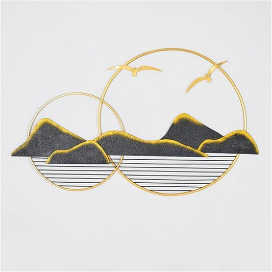 Luxurious Metal Mountain Wall Art for Home Decor - ArtyCraftz