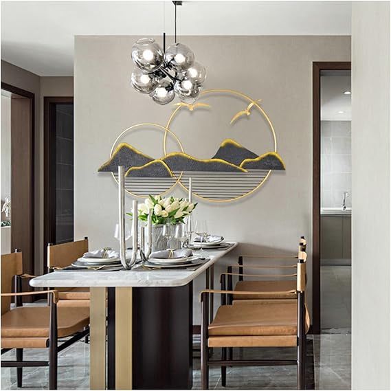 Luxurious Metal Mountain Wall Art for Home Decor - ArtyCraftz