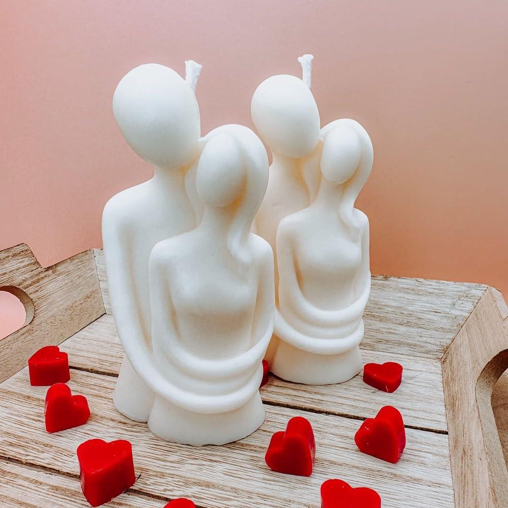 Luxury Couple Figurative Scented Soy Candle Set - ArtyCraftz