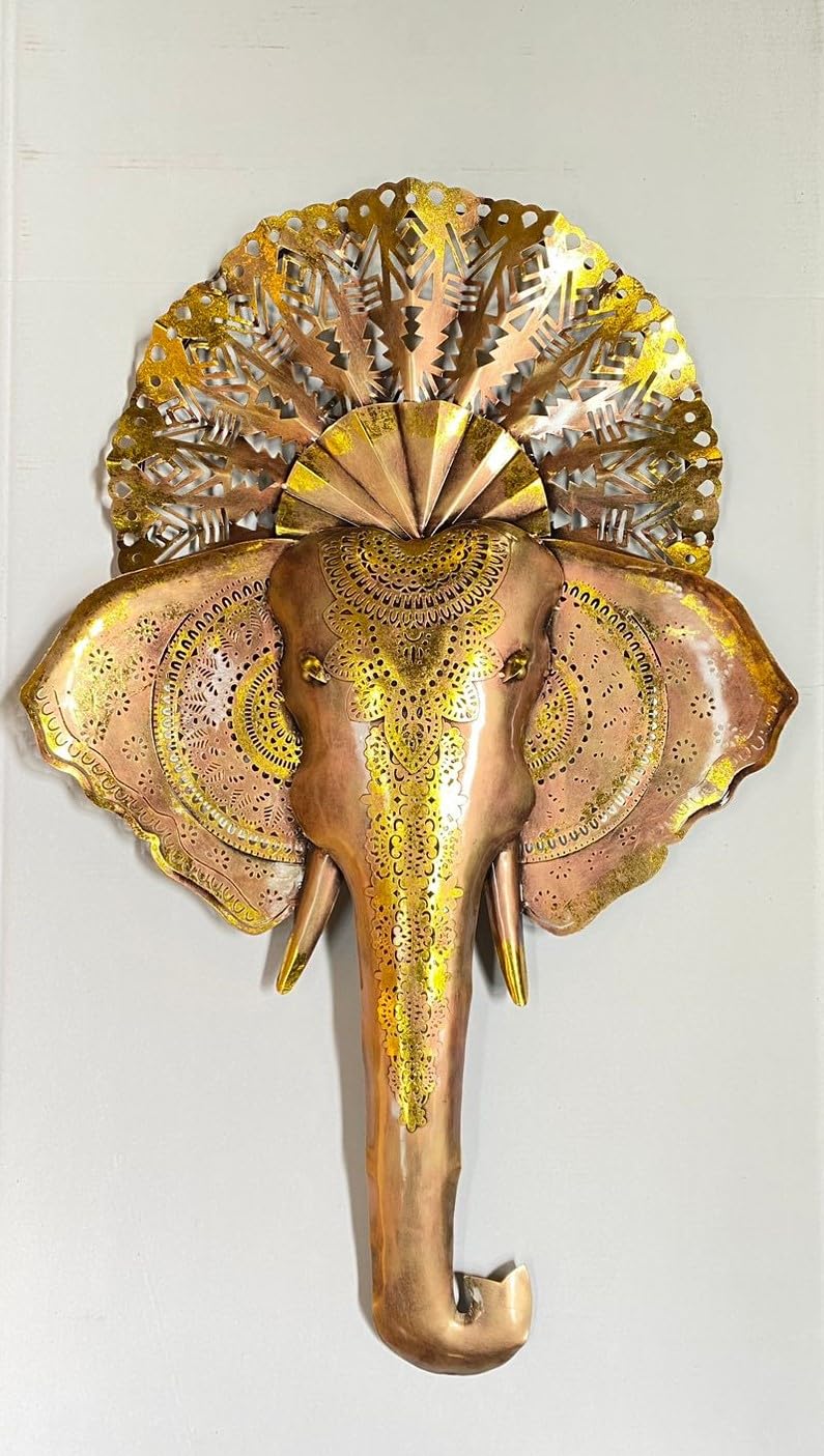 Majestic LED Elephant Metal Wall Art - ArtyCraftz