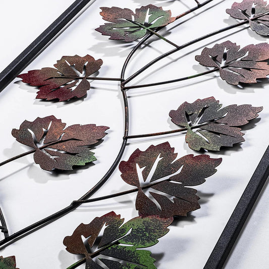 Maple leaves metal wall decor
